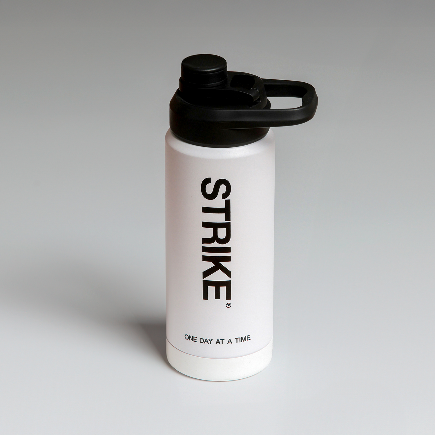 Strike Frosted Glass Bottle